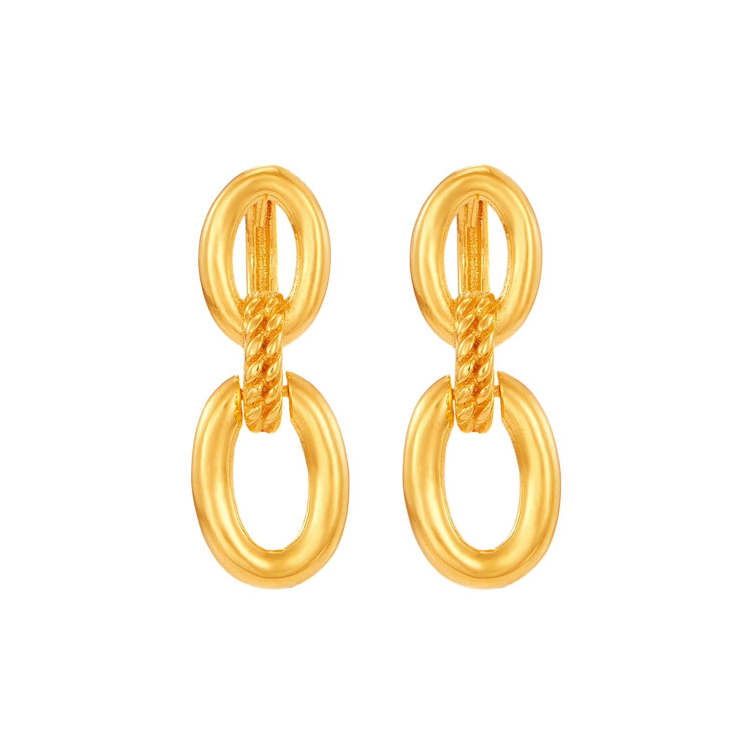 Oro Italia 916 Yellow Gold Earrings GE75330424