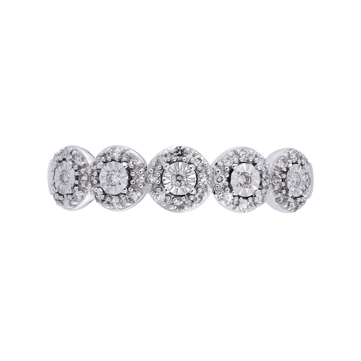 Diamond Ring in 375/9K White Gold 25029