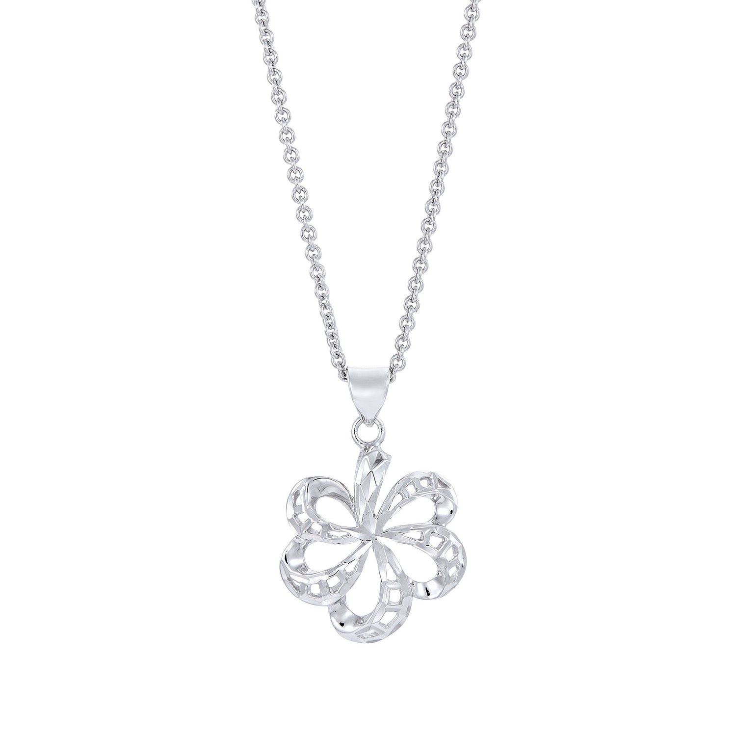 Diamond Pendant in 375/9K White Gold A2556P