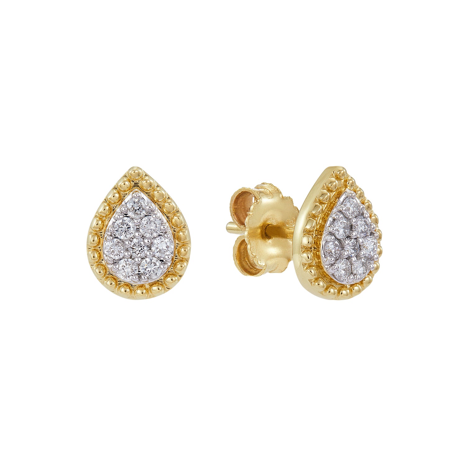 MYRA | Diamond Earrings in 375/9K Yellow Gold 268560224(E)