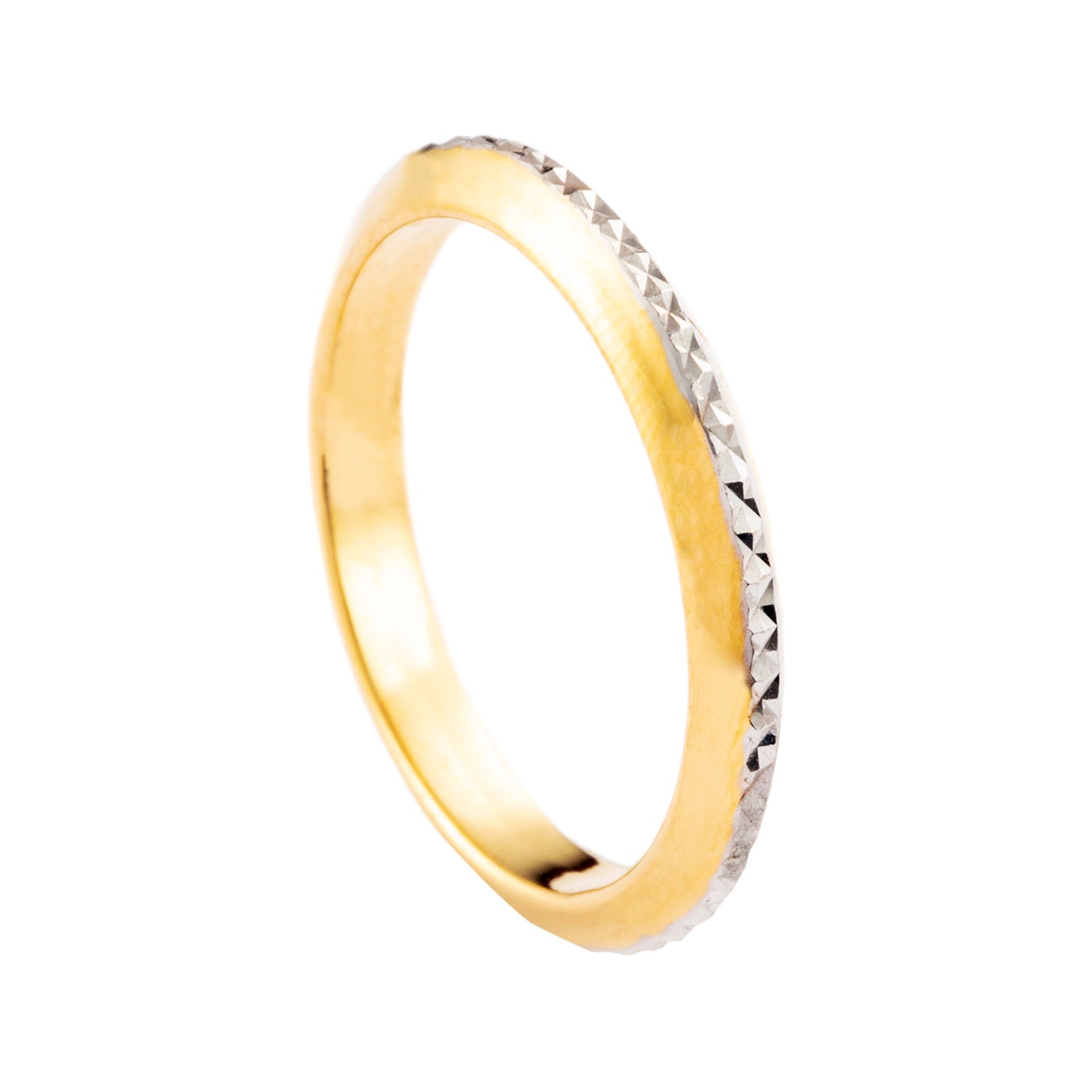 916/22K White and Yellow Gold Ring R4984(1)