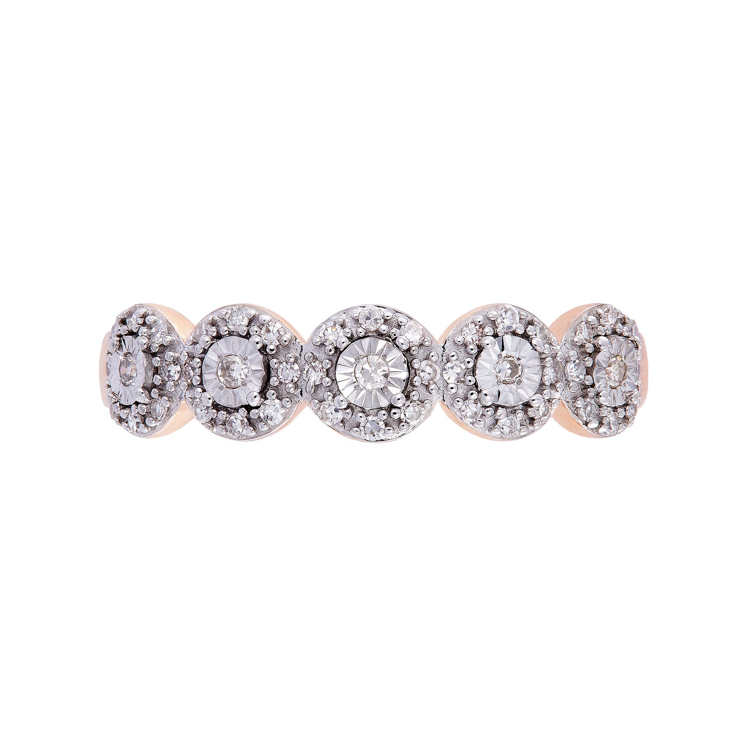 Blingtastic Diamond Ring in 375/9K Rose Gold 25029