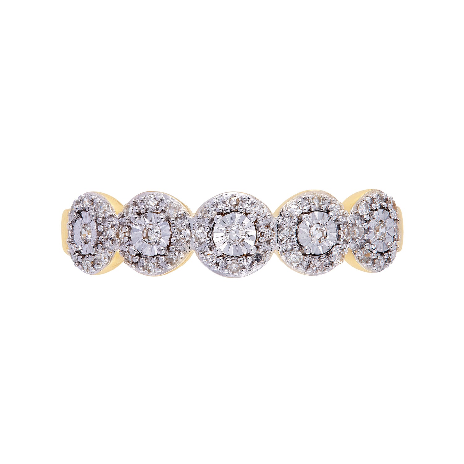 Blingtastic Diamond Ring in 375/9K Yellow Gold 25029