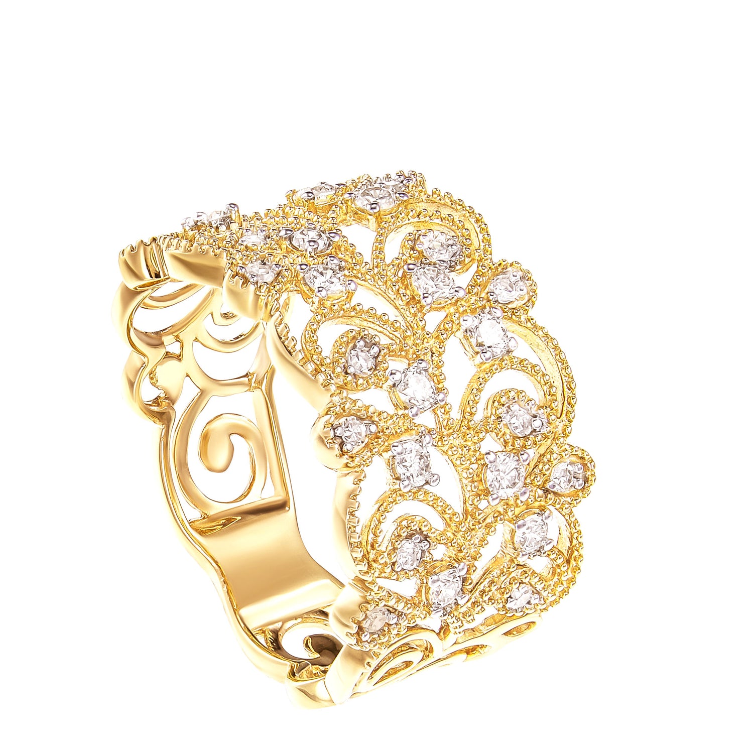 Round Diamond Ring in 375/9K Yellow Gold 259720121(YG)