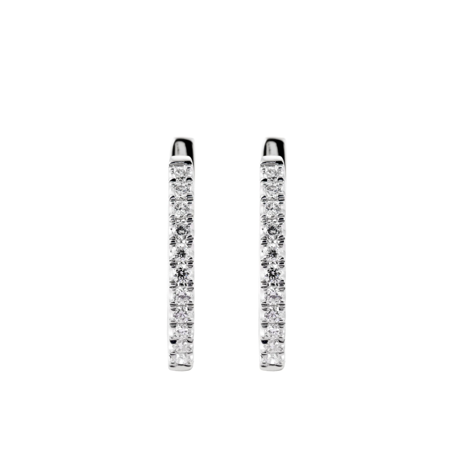 Diamond Earrings in 375/9K White Gold 44826(9C)