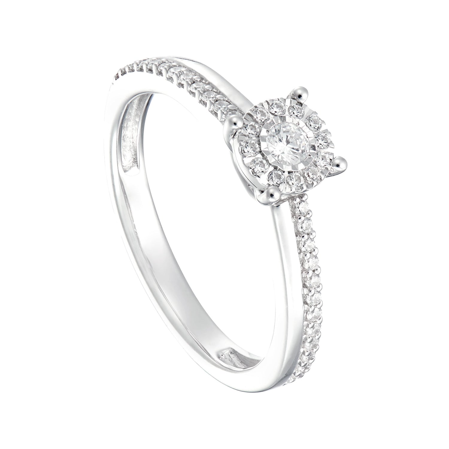 Diamond Ring in 375/9K White Gold 24742(R)