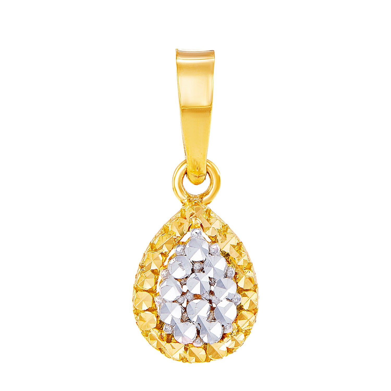 Oro Italia 916 White and Yellow Gold Pendant GP51140321-BI (22K Gold)