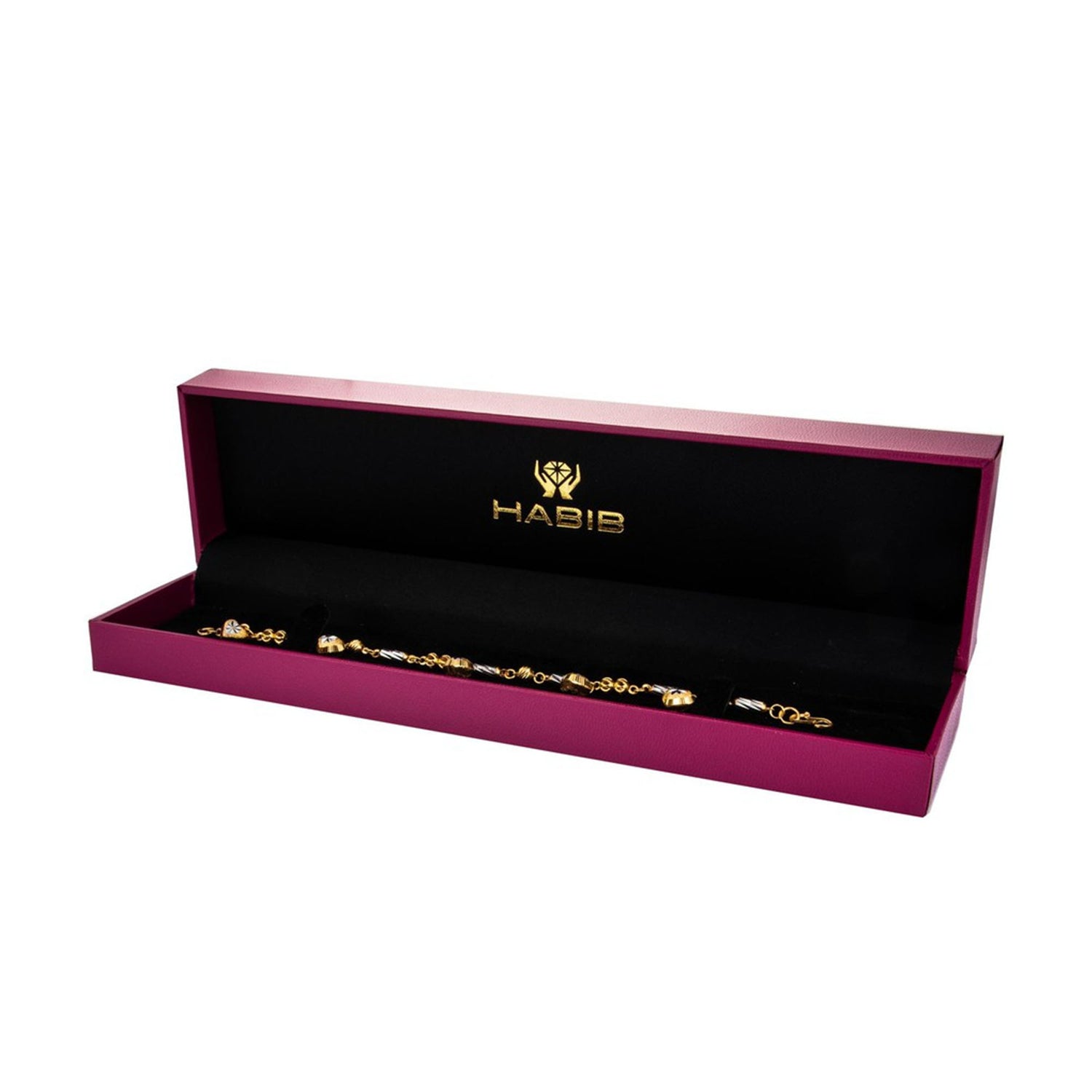 916/22K White and Yellow Gold Baby Bracelet (for baby) 3122(J)