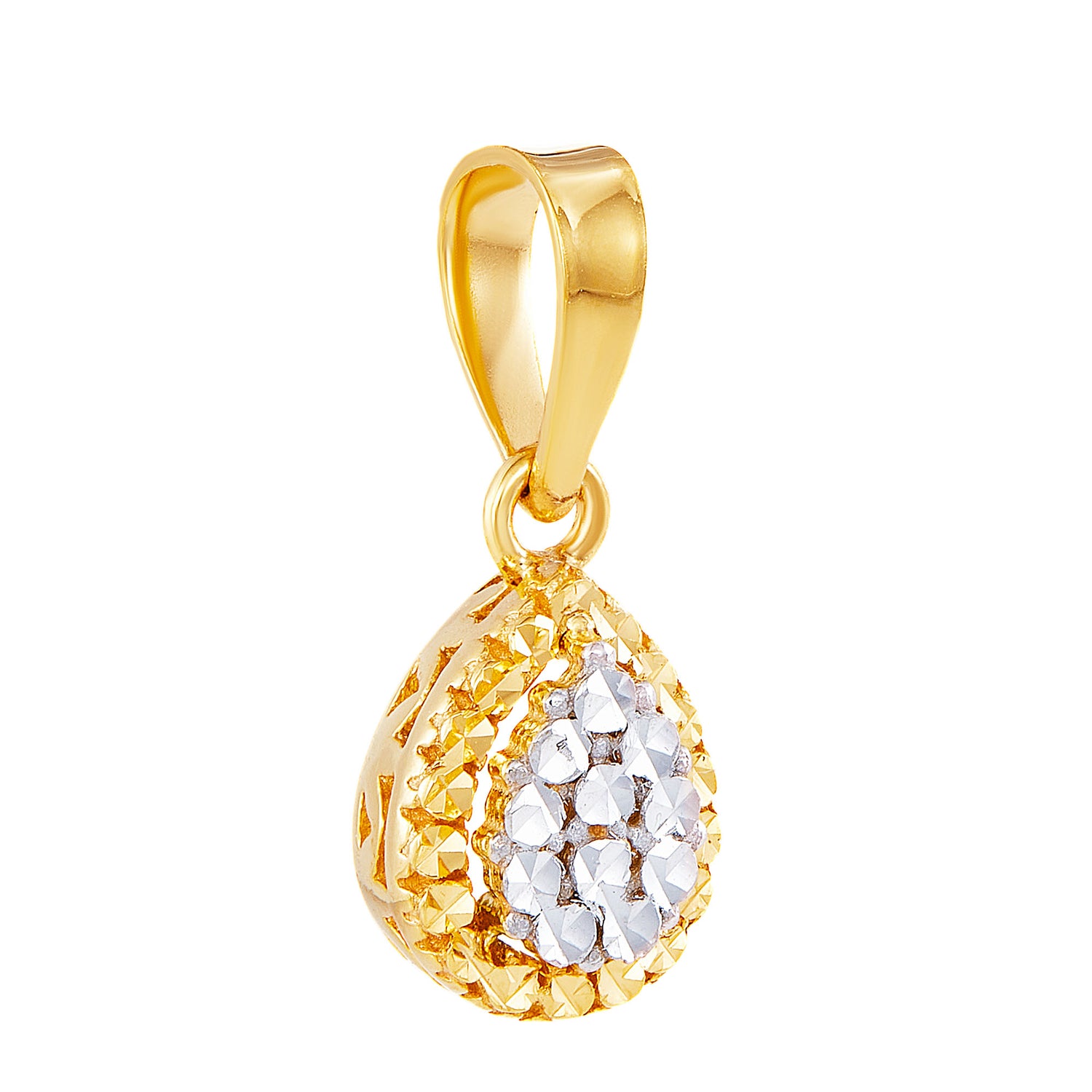 Oro Italia 916 White and Yellow Gold Pendant GP51140321-BI (22K Gold)