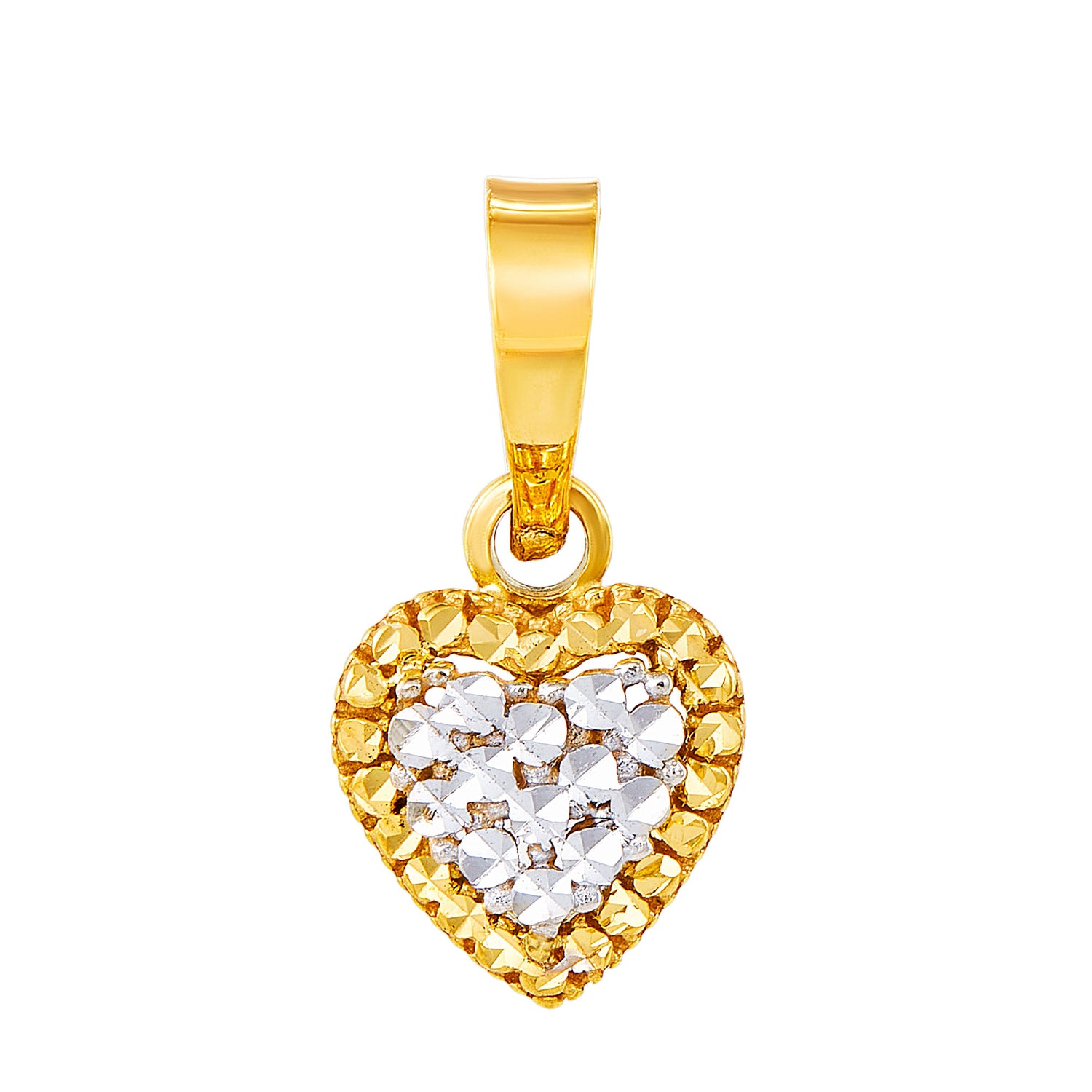 Oro Italia 916 Yellow and White Gold Pendant GP51150321-BI (22K Gold)