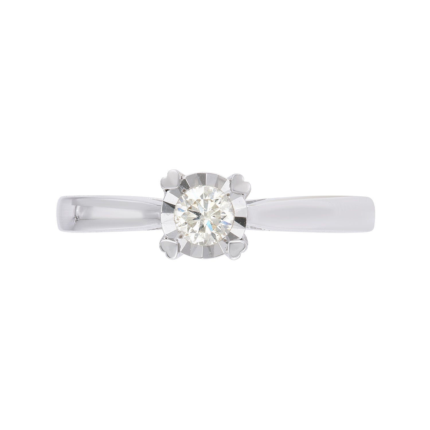 Diamond Ring in 375/9K White Gold 24509