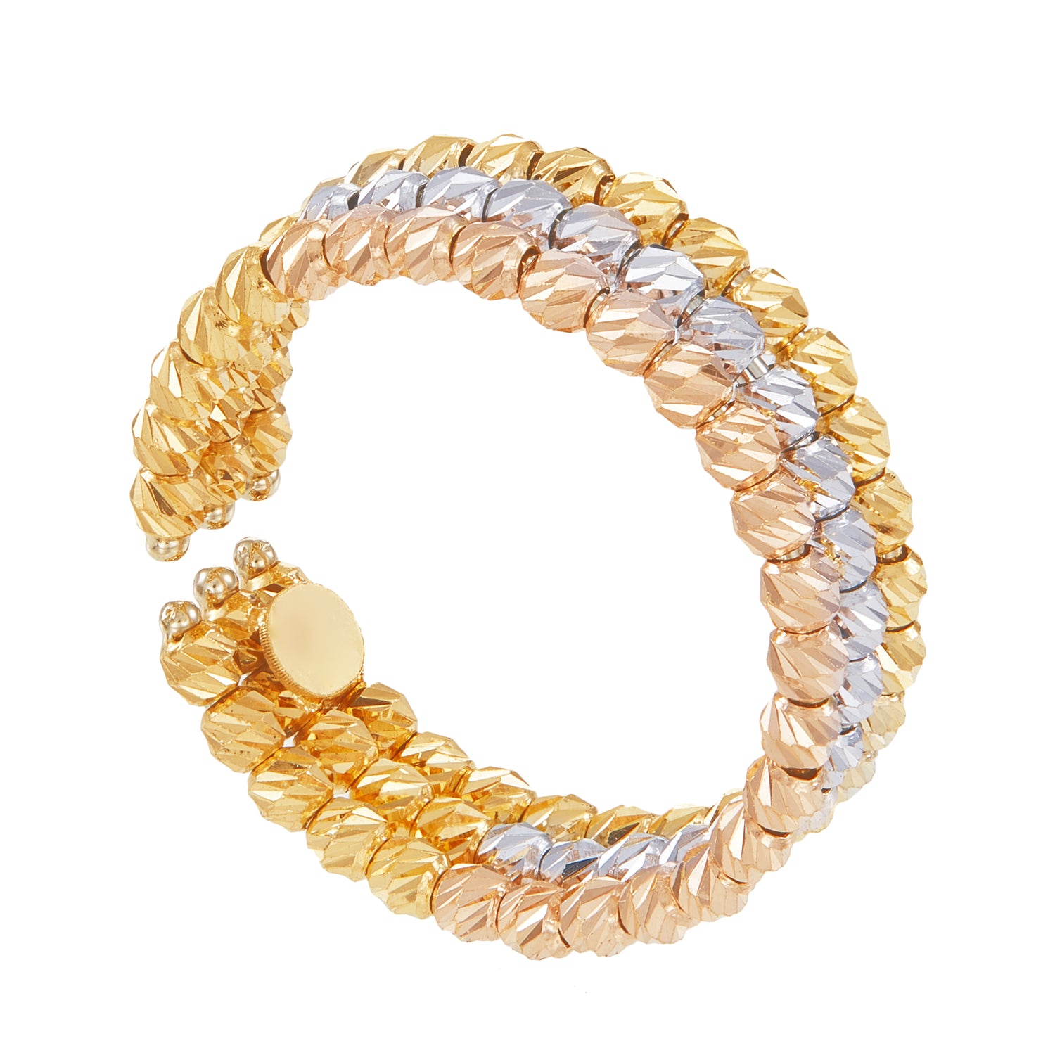 Oro Italia 916 Yellow, Rose and White Gold Ring GR4385-TI (22K Gold)