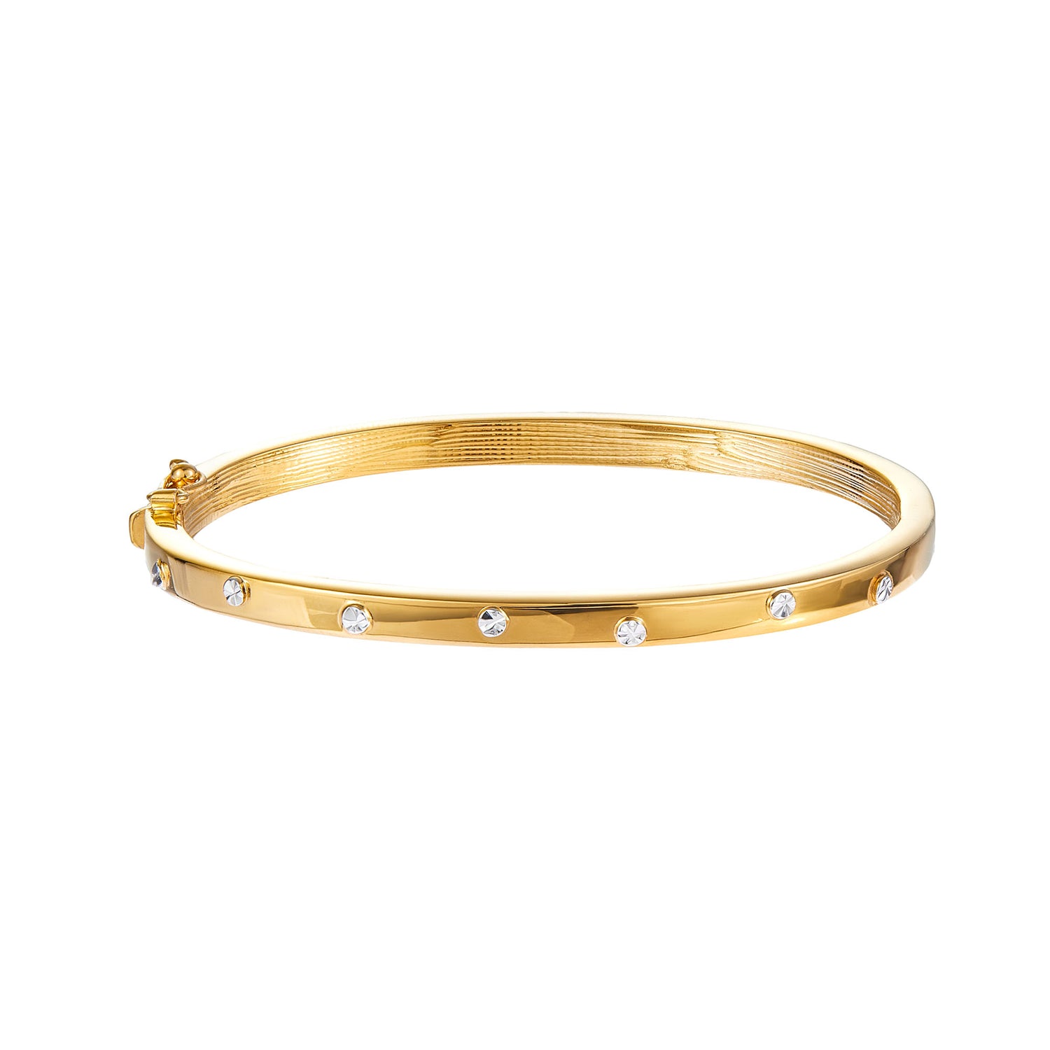 LUNA | Oro Italia 916 White and Yellow Gold Bangle GB8586-BI (22K Gold)