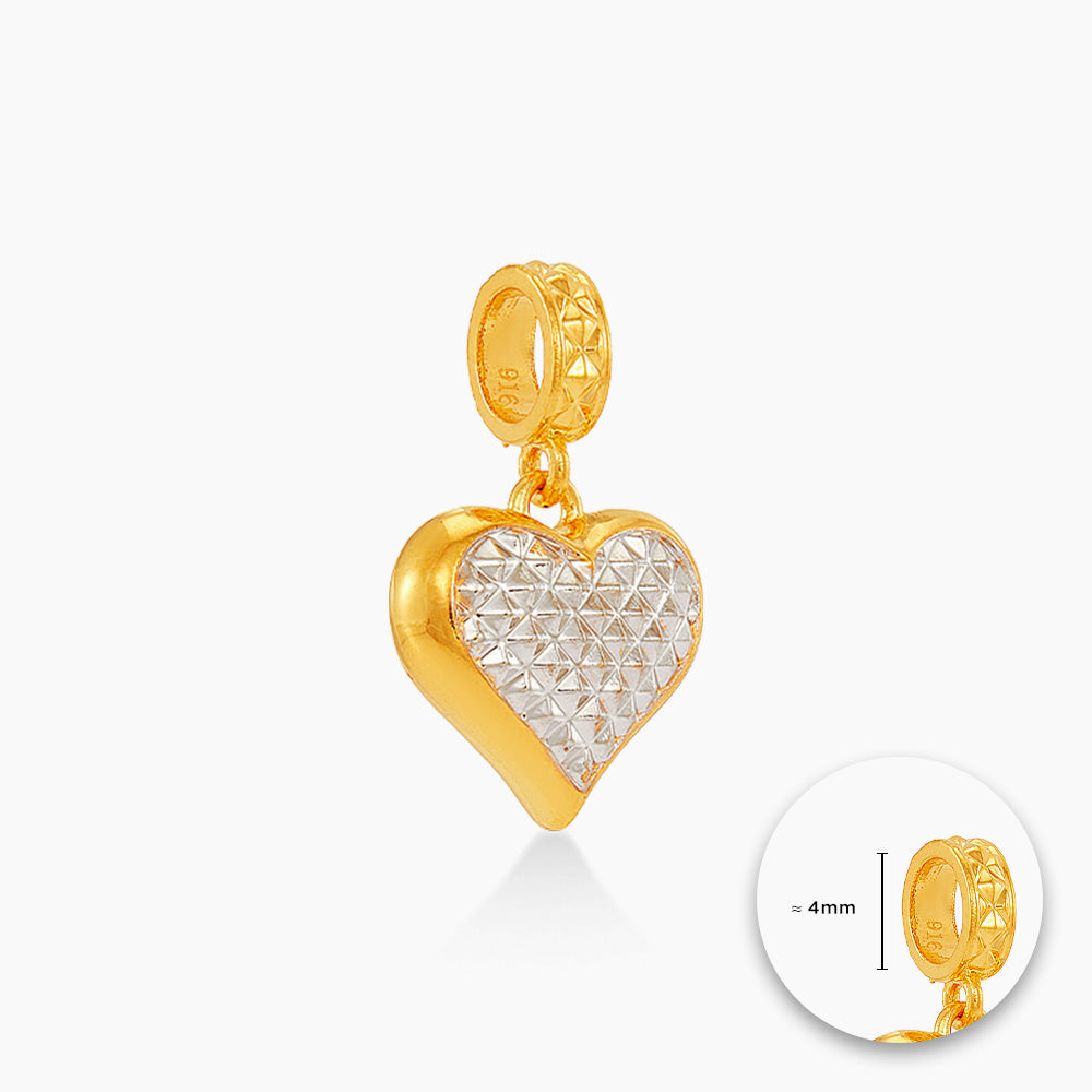 916/22K Yellow and White Gold Charm 6800118YW