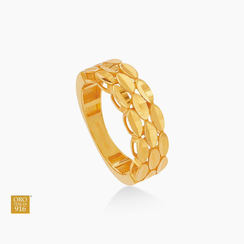 Oro Italia 916 Yellow Gold Ring GR60340825 (22K Gold)