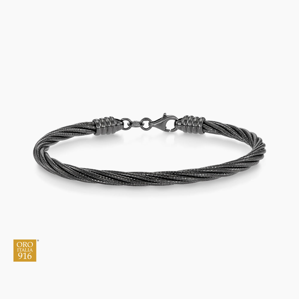 CAVO | Oro Italia 916 Gold Bangle (Black) GB85280526(9BLK) (22K Gold)