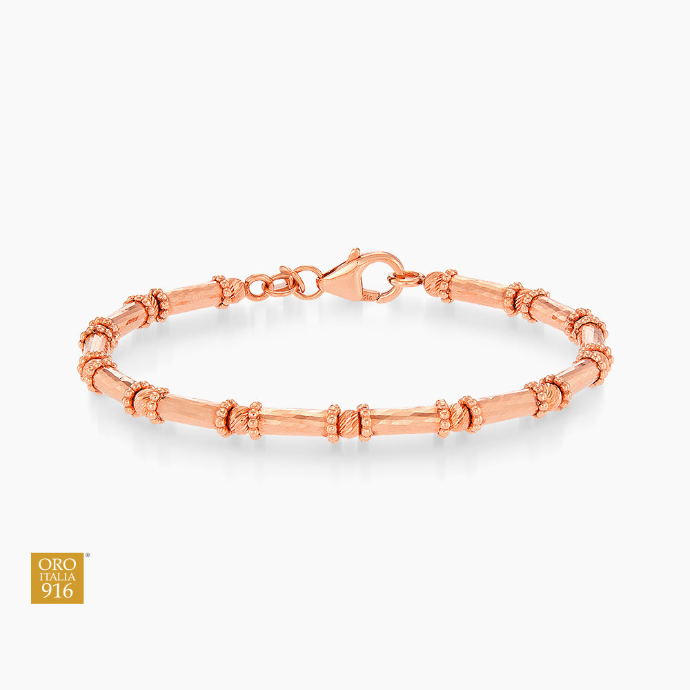 Oro Italia 916 Rose Gold Bangle GB95320326(RG) (22K Gold)