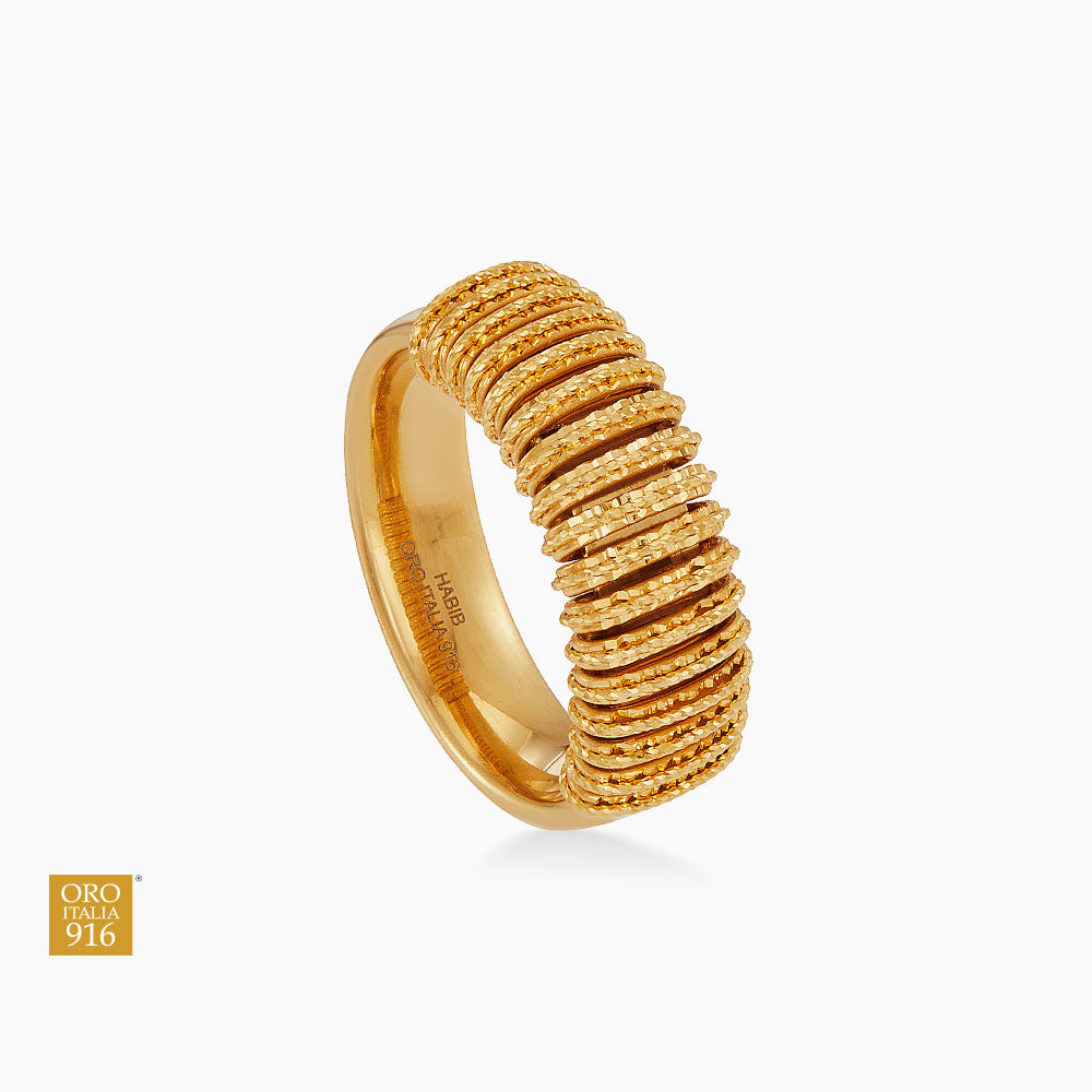 Oro Italia 916 Yellow Gold Ring GR62240526(Y) (22K Gold)