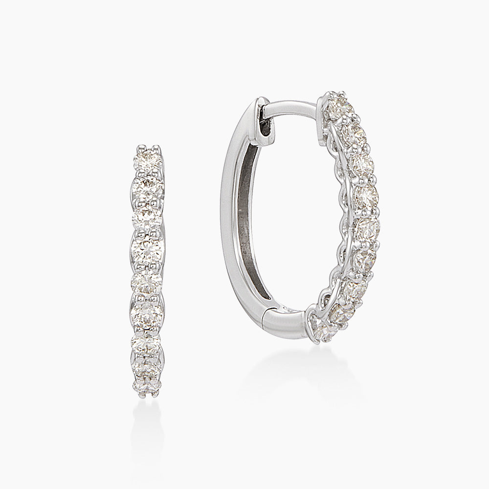 Diamond Earring in 375/9K White Gold 458350126
