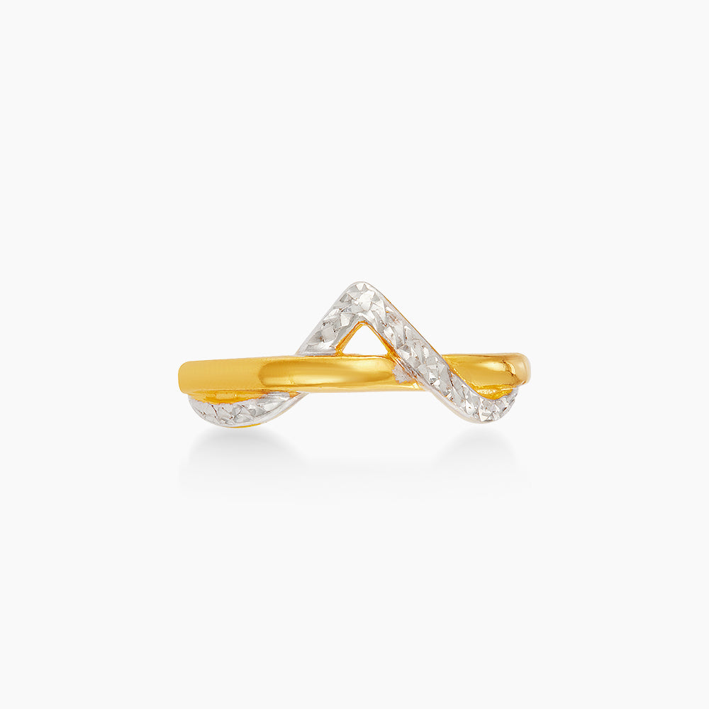 916/22K Yellow and White Gold Ring 6200207YW