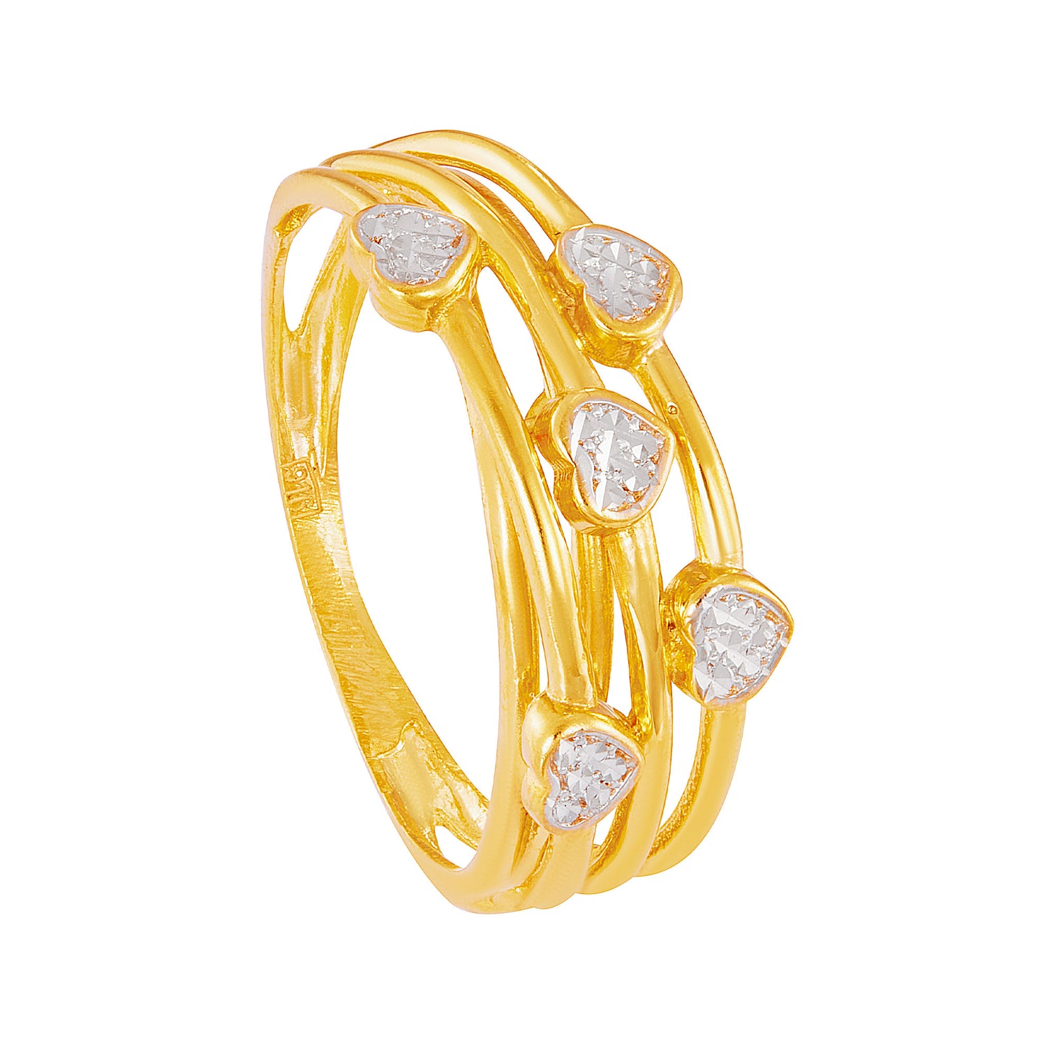 916/22K Yellow and White Gold Ring 6200056YW