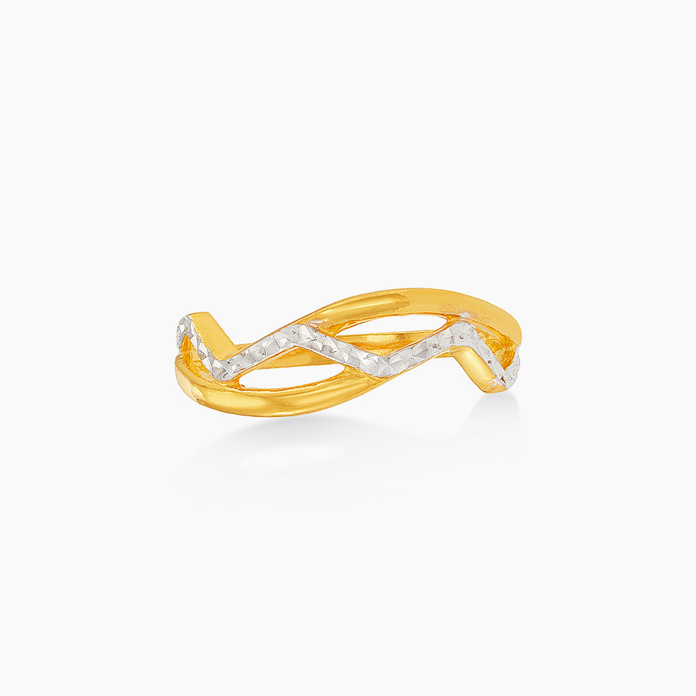 916/22K Yellow and White Gold Ring 6200192YW