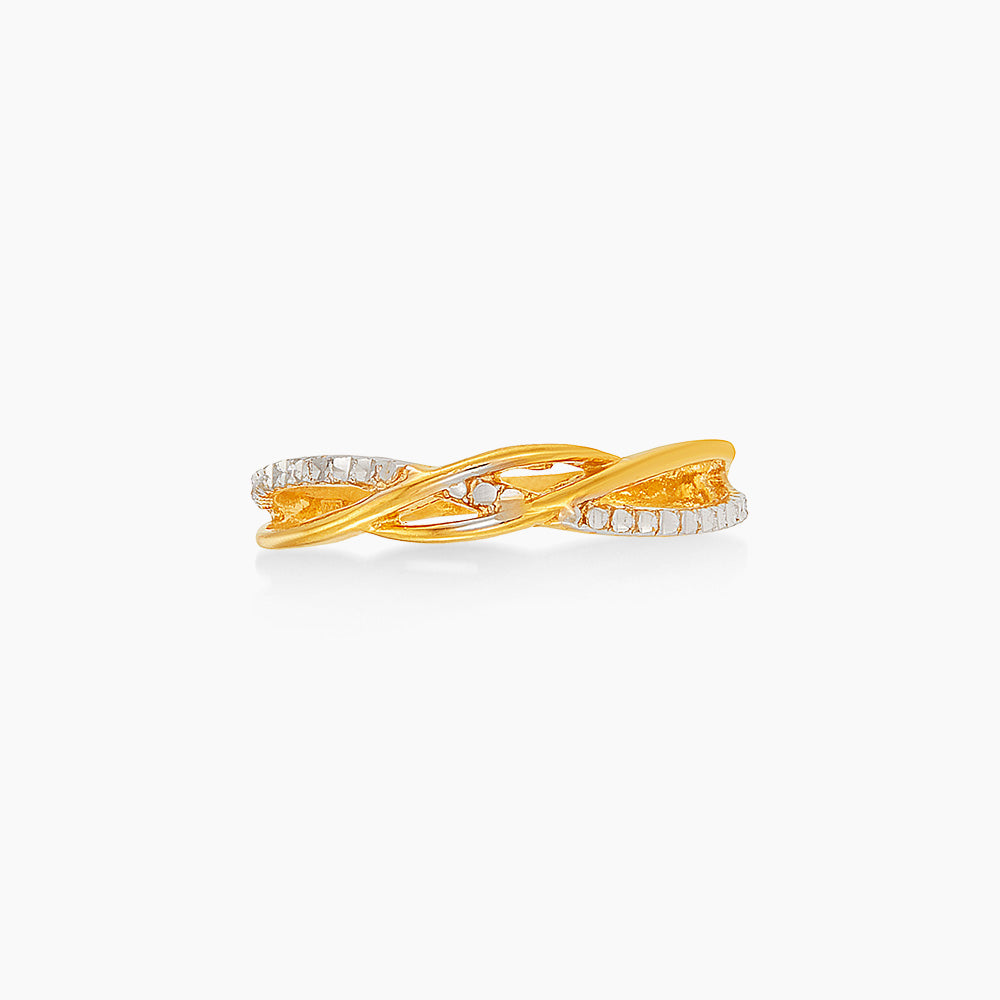 916/22K Yellow and White Gold Ring 6200188YW