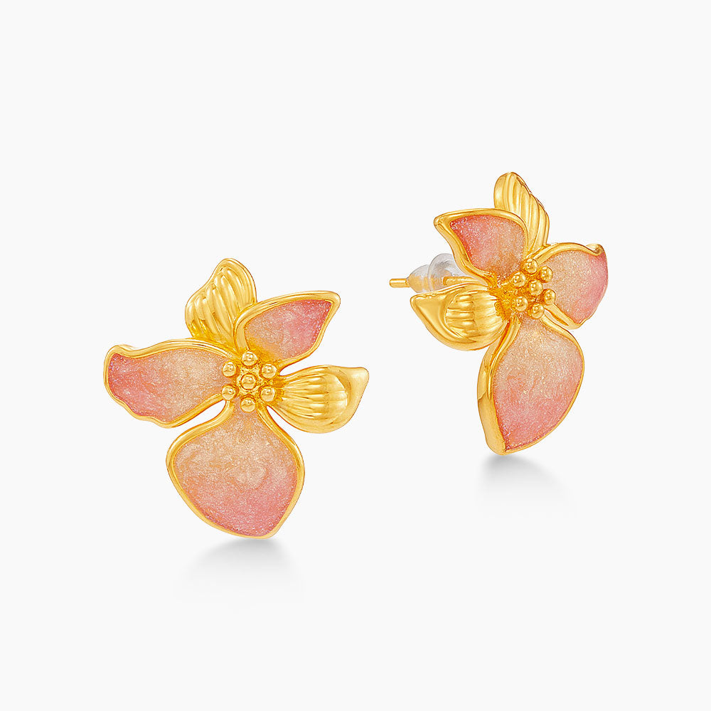 999/24K Yellow Gold Earrings 9200003Y(E)