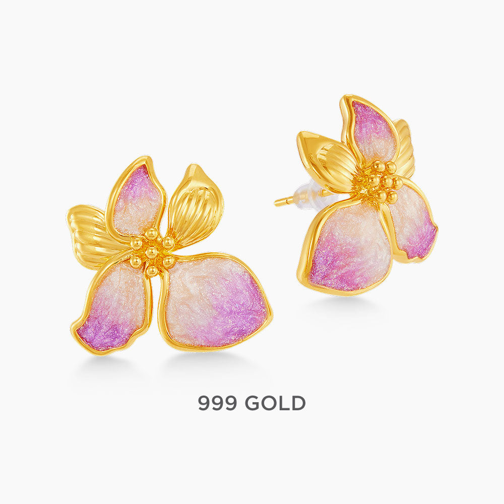 999/24K Yellow Gold Earring 9200004Y(E)