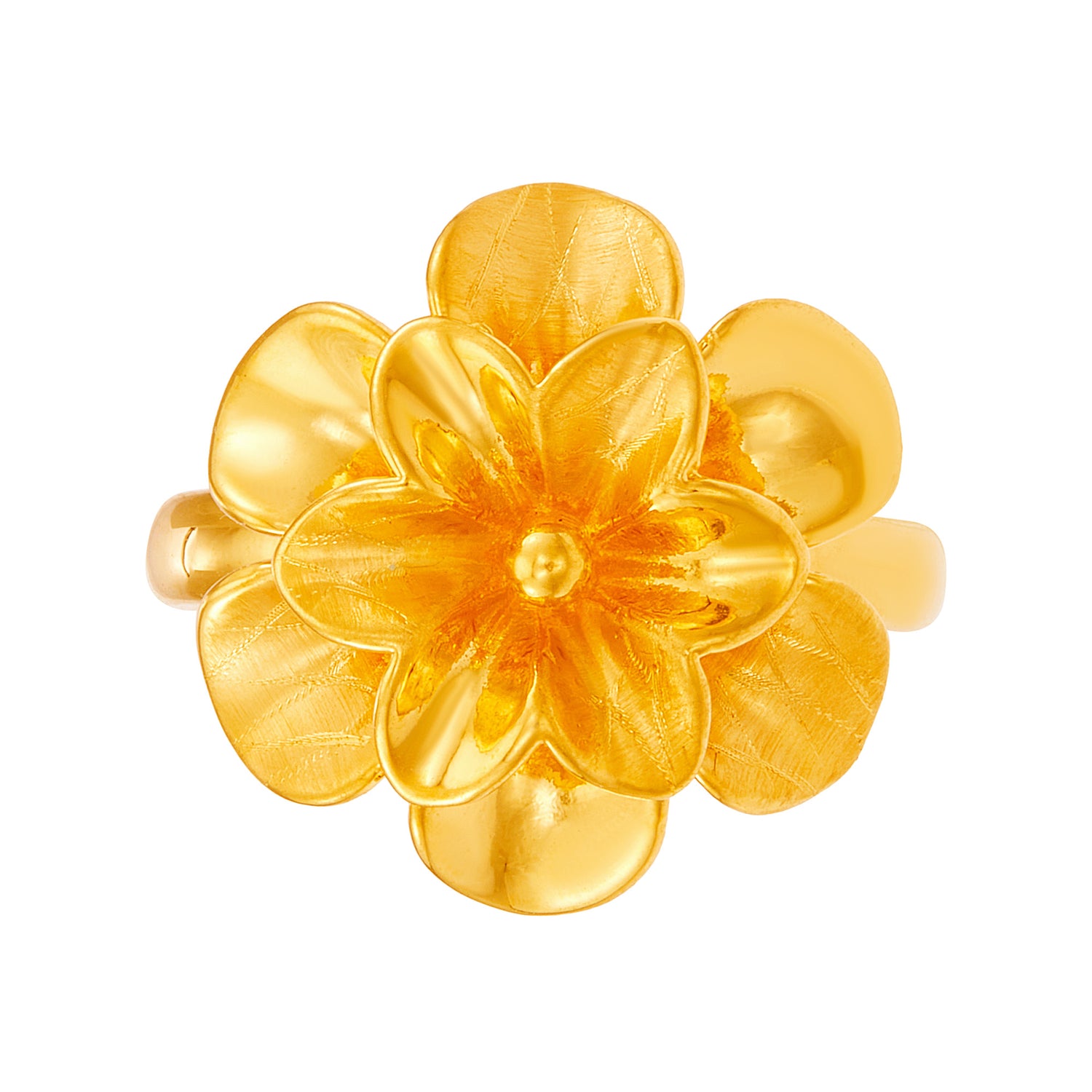 999/24K Yellow Gold Ring (Flower) 9GR00231024