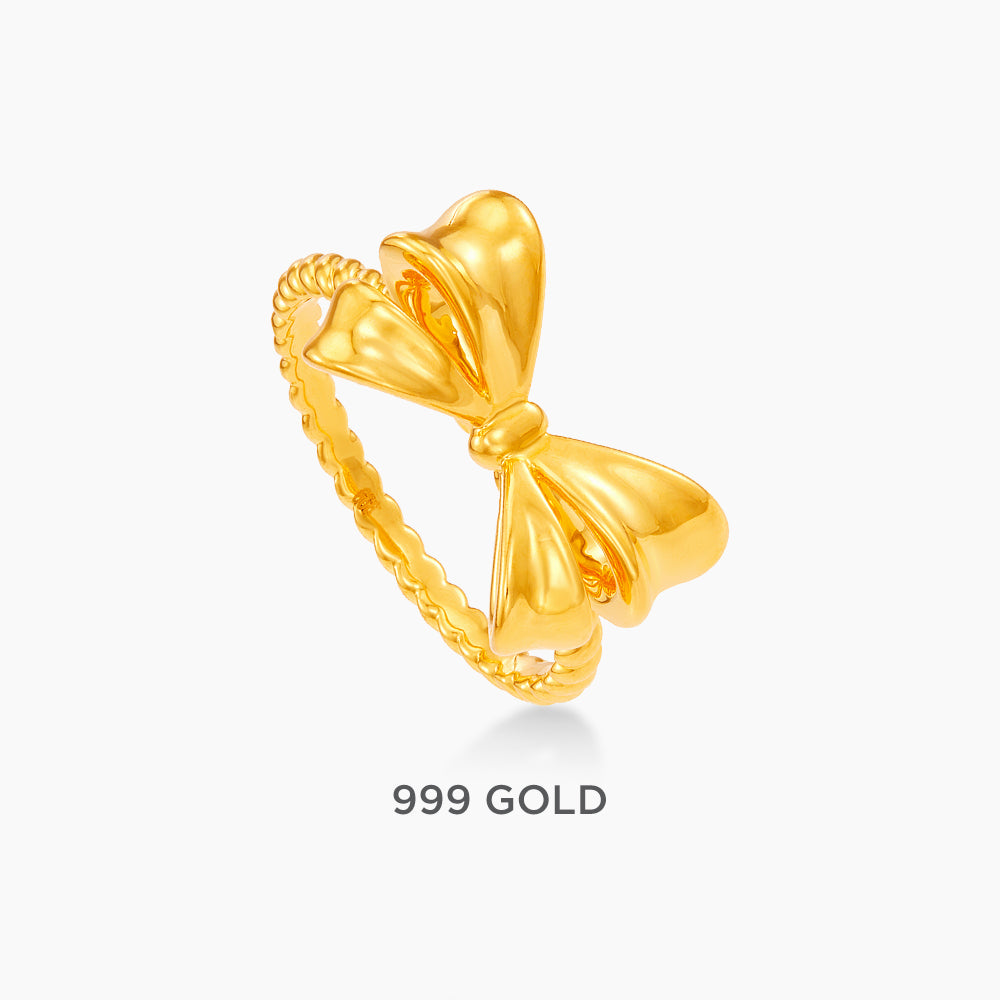 999/24K Yellow Gold Ring (Ribbon) 9GR00561224