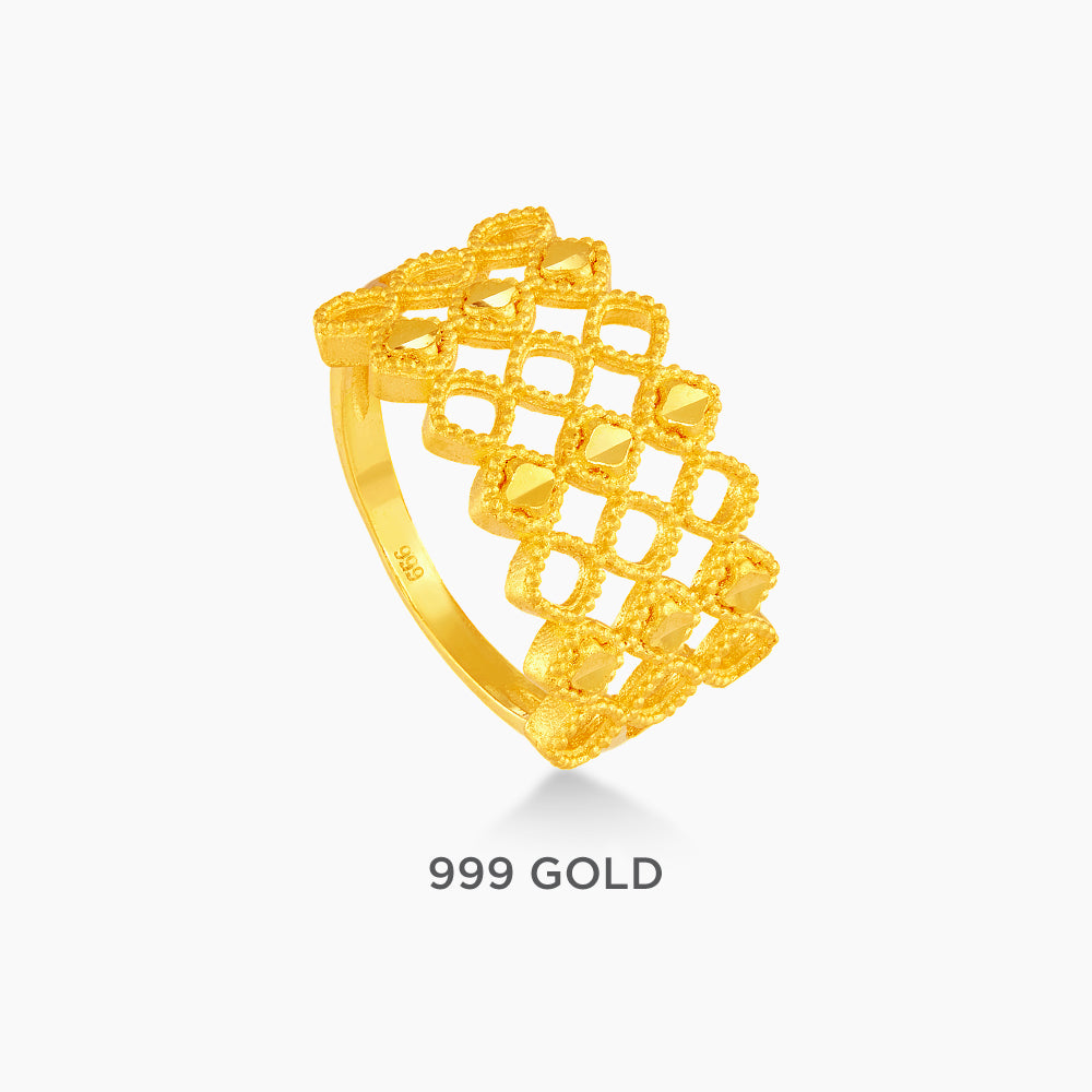 999/24K Yellow Gold Ring 9GR00820325