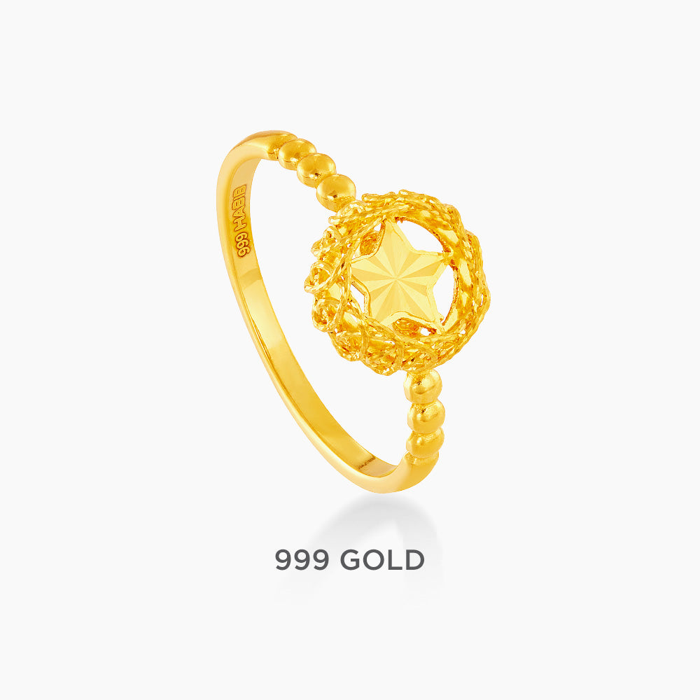 999/24K Yellow Gold Ring 9GR01020525