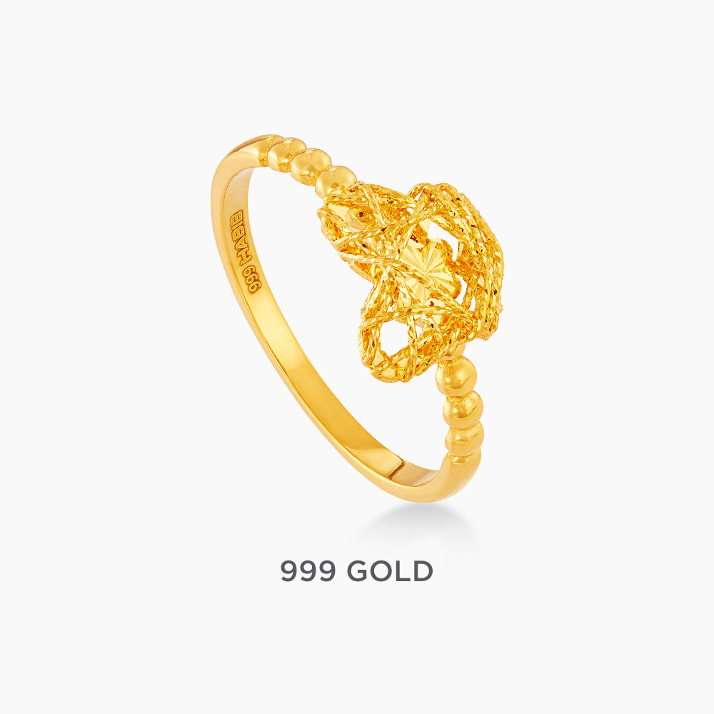 999/24K Yellow Gold Ring 9GR01040525
