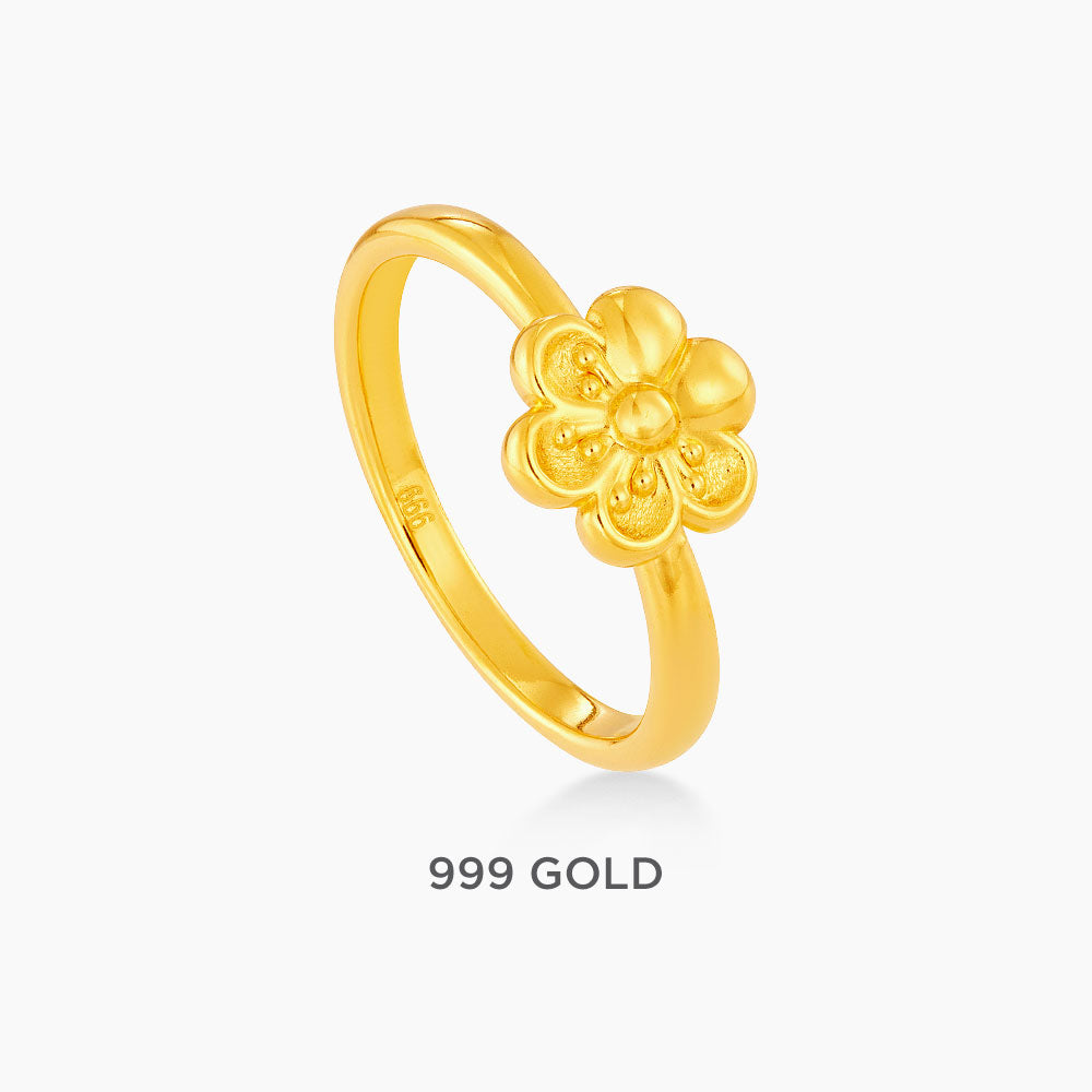 999/24K Yellow Gold Ring 9GR01270725