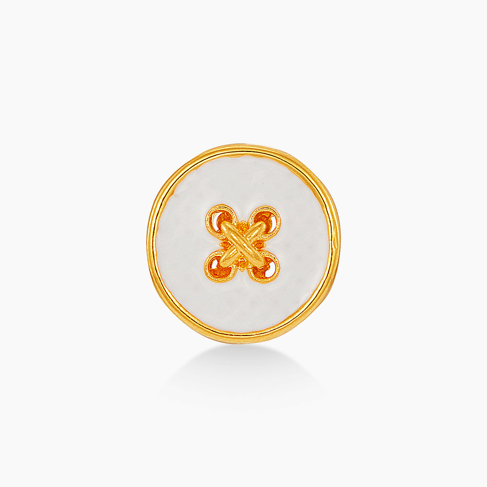 916/22K Yellow Gold Charm (White) 6800207Y