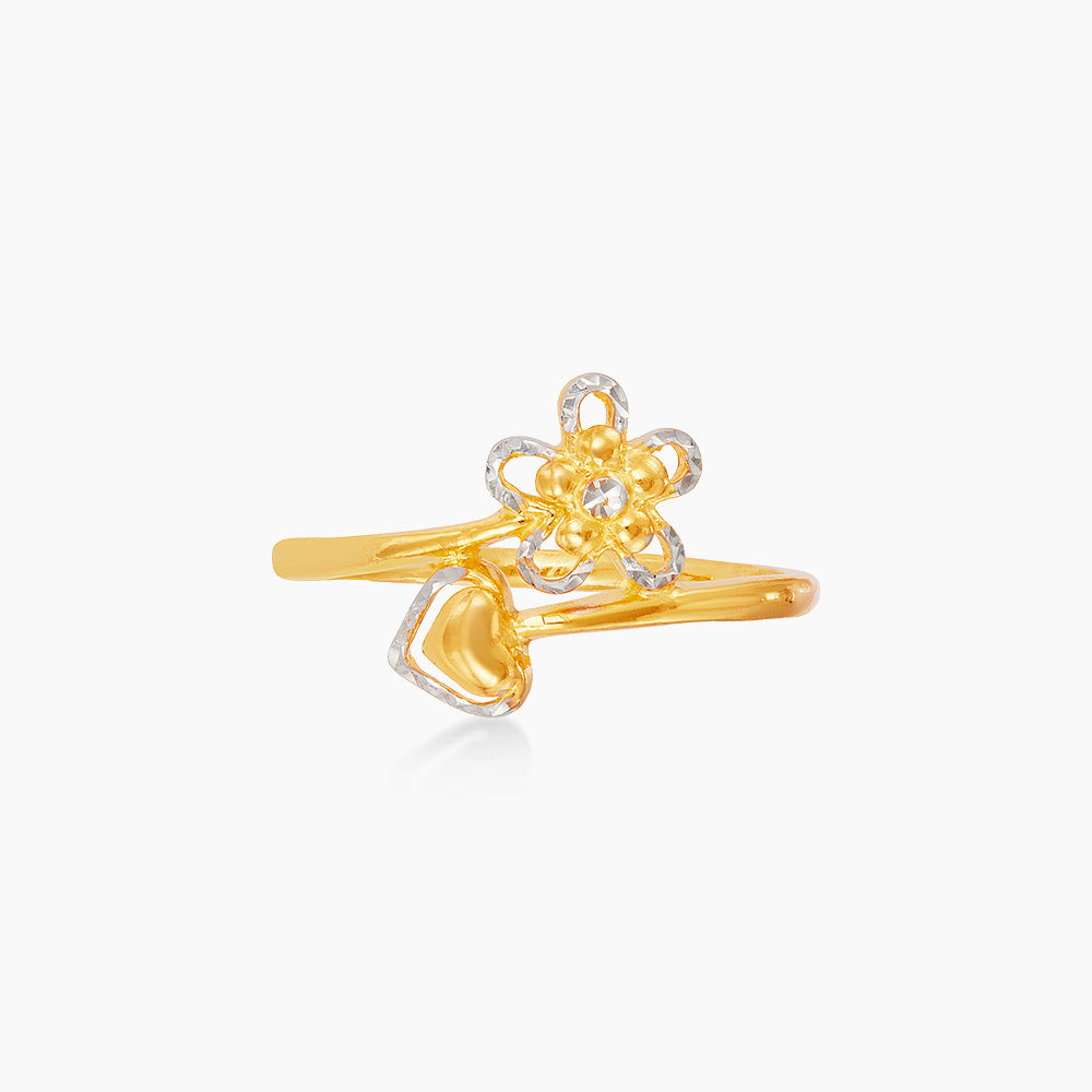 916/22K Yellow and White Gold Ring 6200191YW(R)