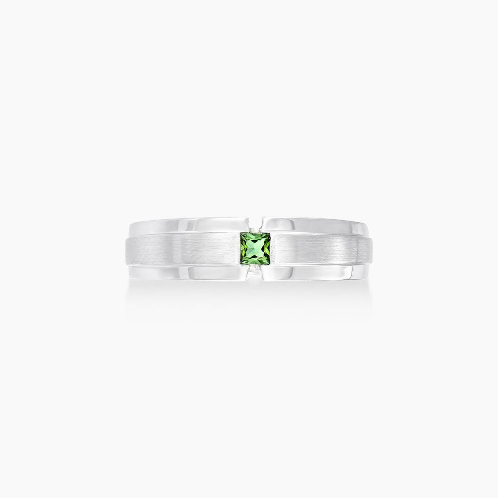 Princess Cut Tourmaline Ring in 925 Palladium A02950222(PLD)-TURM