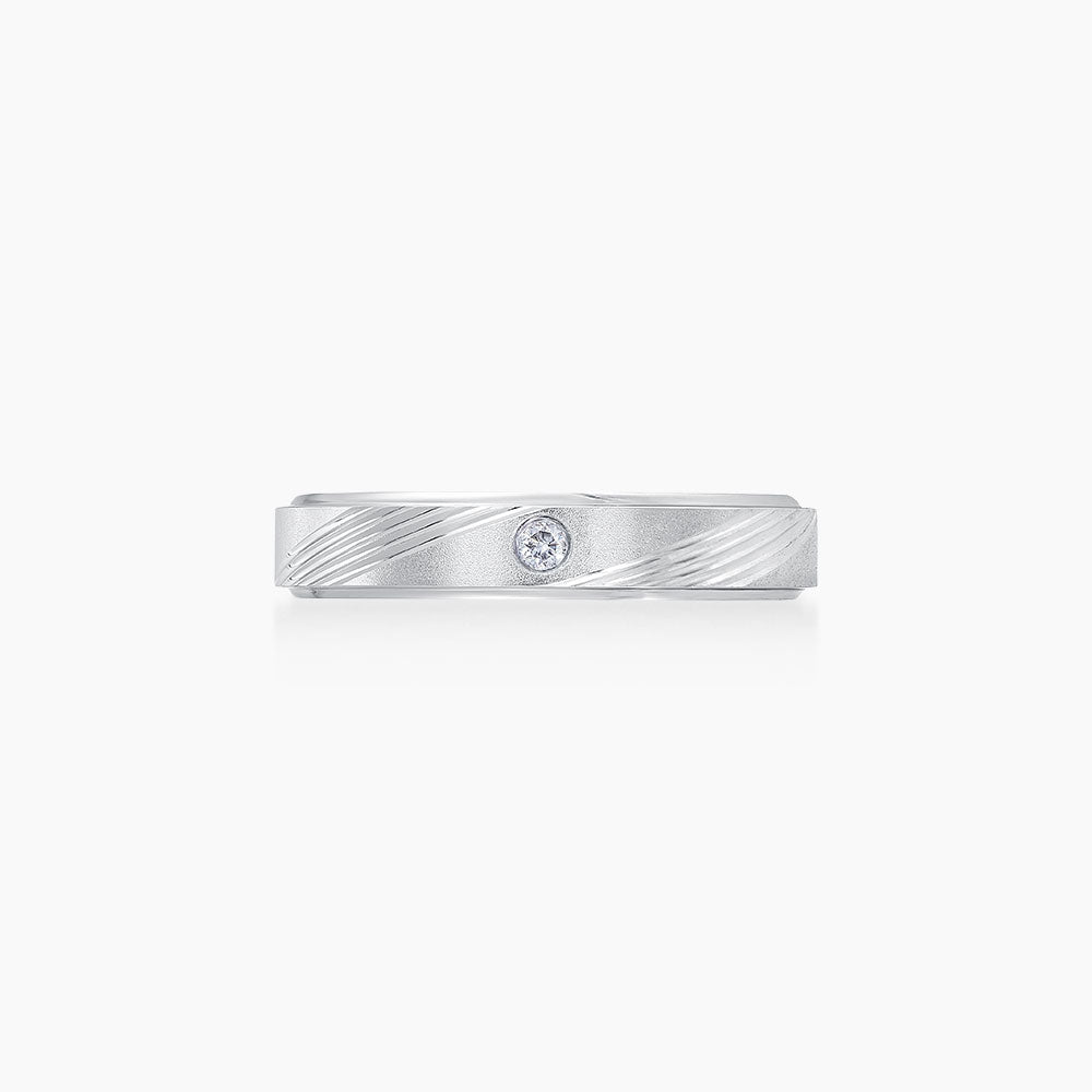 Diamond Ring in 750/18K White Gold A0318-A
