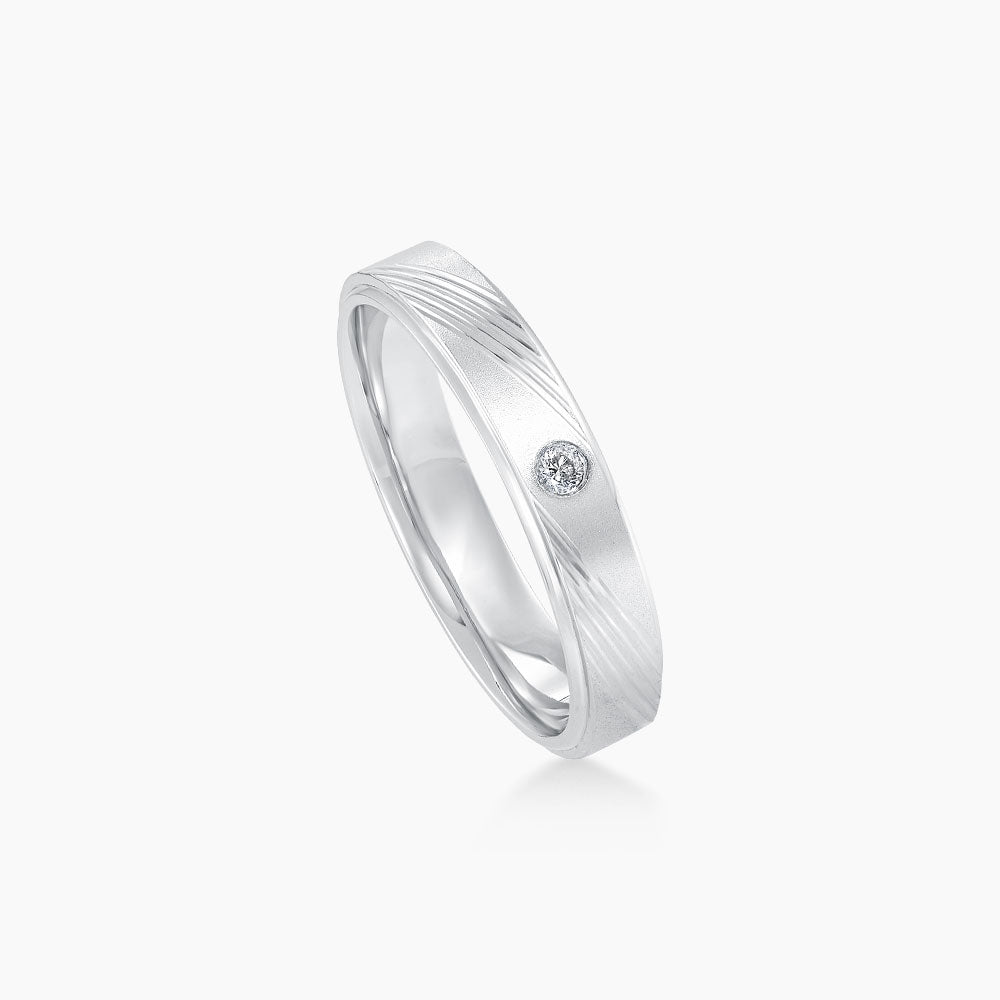 Diamond Ring in 750/18K White Gold A0318-A
