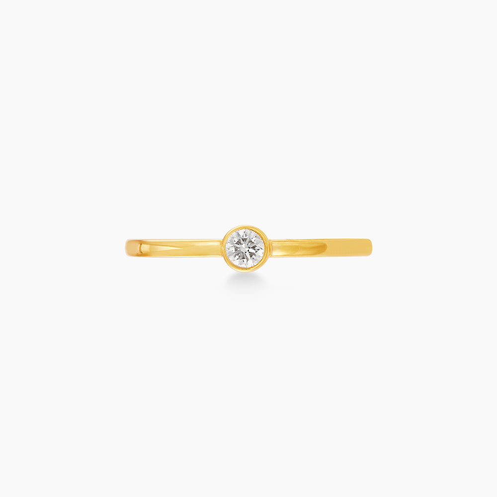Diamond Ring in 750/18K Yellow Gold A06010225