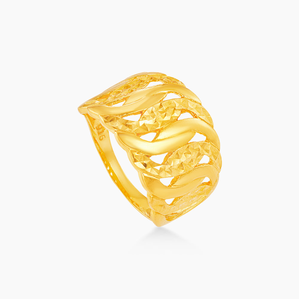 916/22K Yellow Gold Ring AR80530724(15)