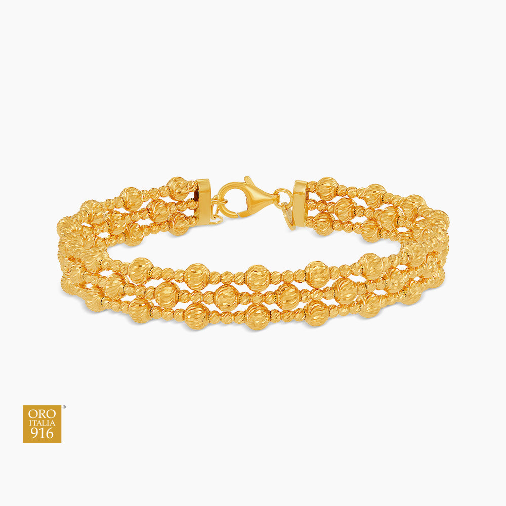 916/22K Yellow Gold Bangle GB95610426(04Y) (22K Gold)