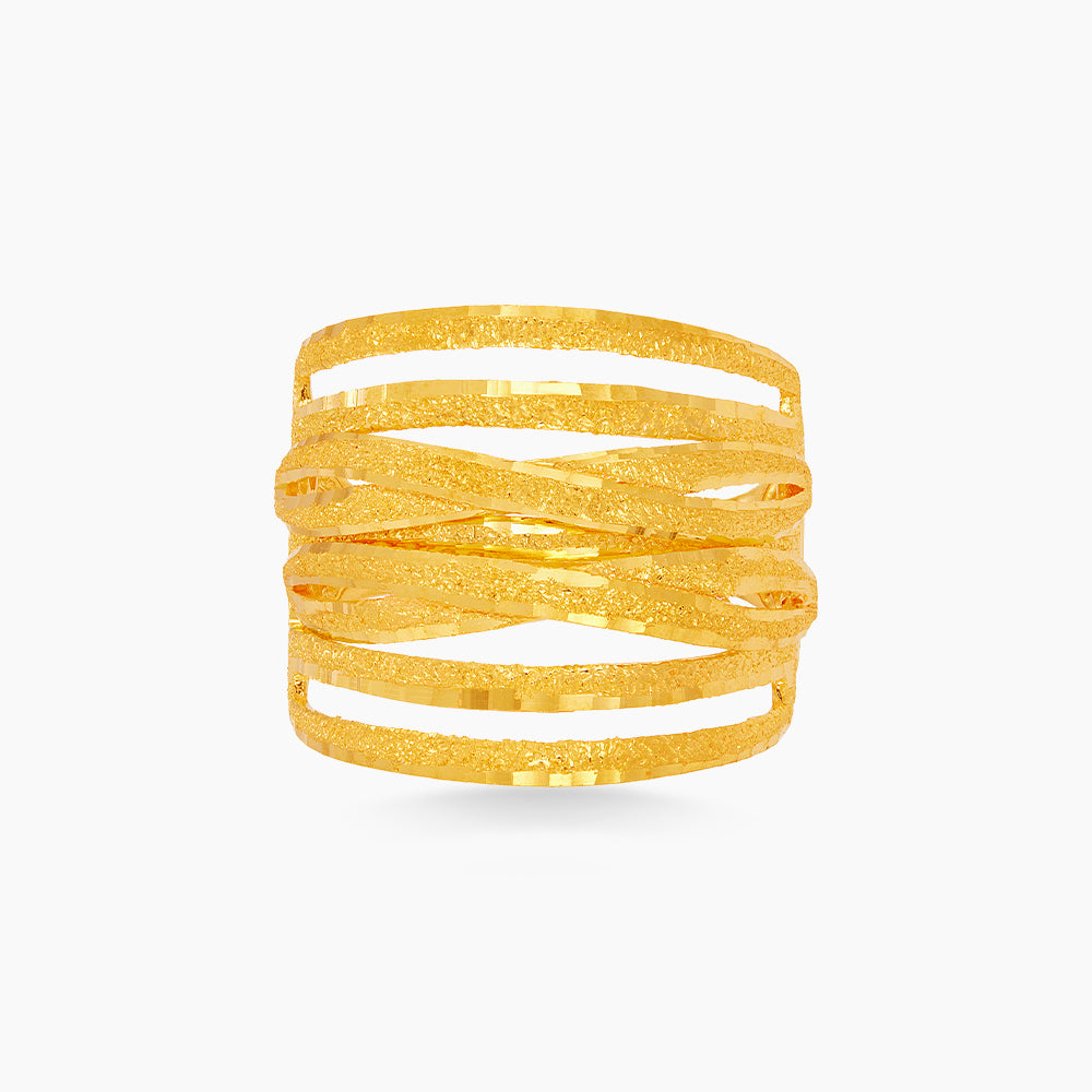 916/22K Yellow Gold Ring CC00283151124(9Y)