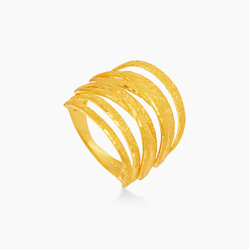916/22K Yellow Gold Ring CC00283151124(9Y)
