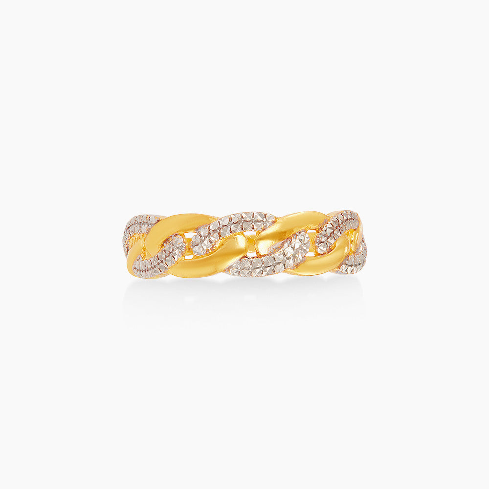 916/22K Yellow and White Gold Ring 6200174YW
