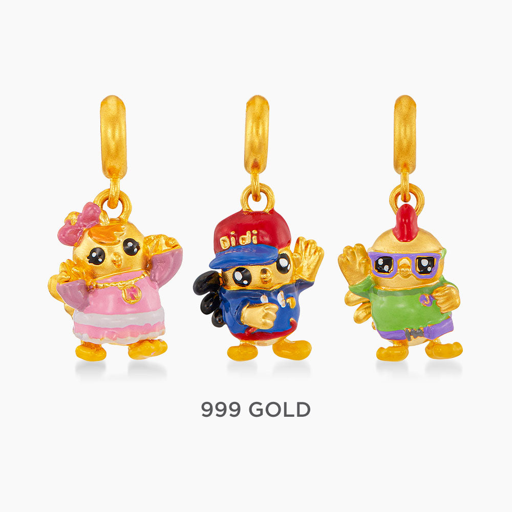 HABIB x Didi & Friends | 999/24K Yellow Gold Charm 9GCM003
