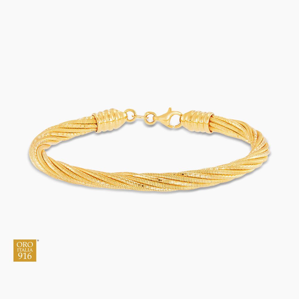 CAVO | Oro Italia 916 Yellow Gold Bangle GB89530123(9)-Y (22K Gold)