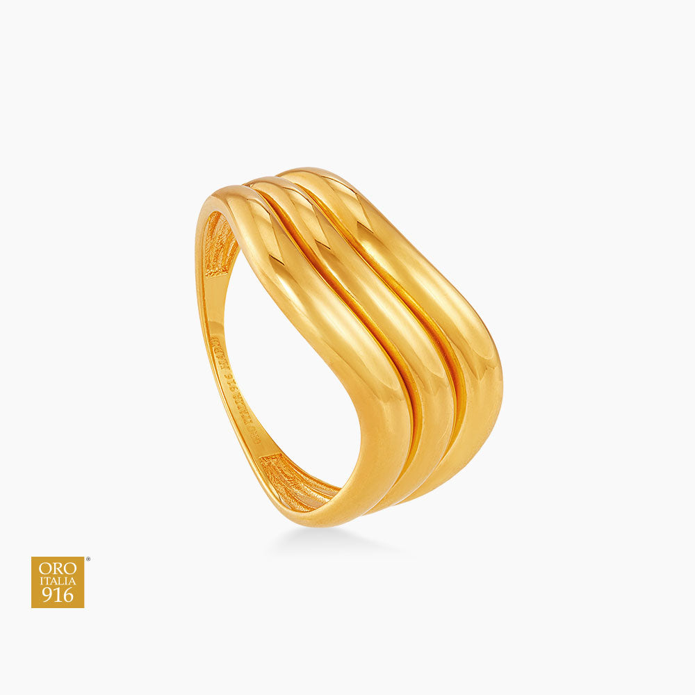 Oro Italia 916 Yellow Gold Ring GR60270825 (22K Gold)