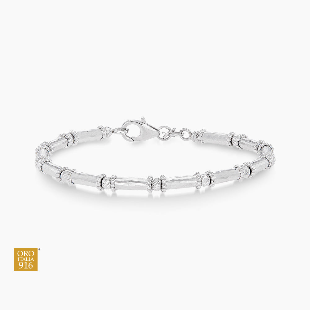 VALORA | Oro Italia 916 White Gold Bangle GB95320326(WG) (22K Gold)